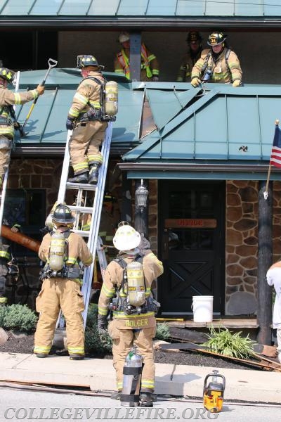 Building fire (Porch) DaVinci's Pub Collegeville Borough